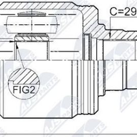 Zásuvný hnací hriadeľ pravý Honda Accord, CR-V
