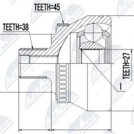 Homokinetický kĺb vonkajší Audi A4, A6