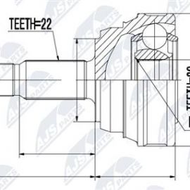 Homokinetický kĺb vonkajší VW, Seat
