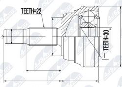 Homokinetický kĺb vonkajší VW, Seat