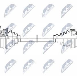 Hnací hriadeľ, poloos AUDI A4, Seat Exeo