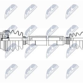 Hnací hriadeľ, poloos pravá VW, Skoda, Seat, Audi