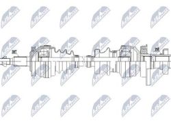 Hnací hriadeľ, poloos pravá VW T5 1.9TDI 03-09, 2.0 03-