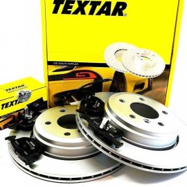 Brzdové kotúče + platničky so snímačom TEXTAR zadná náprava BMW E60
