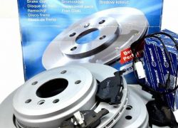 Brzdové kotúče + platničky so snímačom BOSCH zadná náprava BMW E60