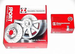 Brzdové kotúče + platničky predné ZIMMERMANN FORD FOCUS I