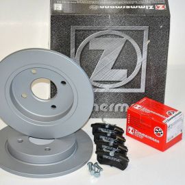 Brzdové kotúče + platničky zadné ZIMMERMANN FORD FOCUS I