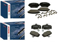 Brzdové platničky predné + zadné Bosch NISSAN ALMERA TINO