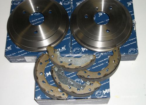 2x Brzdové bubny + čeľustia zadná náprava SMART CABRIO CITY COUPE FORTWO
