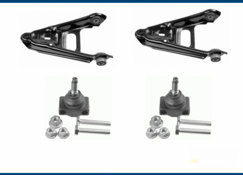 Sada ramien predná náprava 4-dielná LEMFÖRDER SMART CABRIO CITY COUPE FORTWO