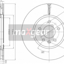 2x brzdové kotúče predné vetrané 321mm Opel ZAFIRA Mk III