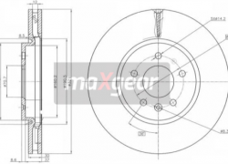 2x brzdové kotúče predné vetrané 321mm Opel ZAFIRA Mk III