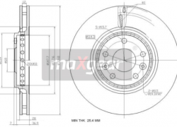 2x brzdové kotúče predné vetrané 320mm RENAULT SCÉNIC IV