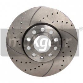 2x brzdové kotúče predné dierované 350mm PORSCHE CAYENNE