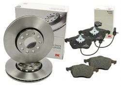 Brzdové kotúče + platničky predné NK AUDI A6 4F C6 + A8 4E
