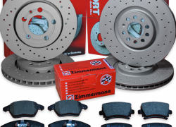 Brzdná sada športové dierované kotúče ZIMMERMANN predná + zadná Audi A6 3.0 TDI quattro (4G5, C7, 4G)