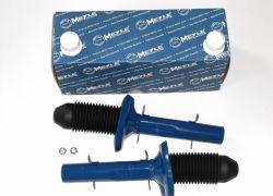 2x tlmiče predné + sada prachoviek a dorazov Meyle AUDI A3 8L1