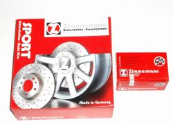 Brzdové kotúče + platničky predné ZIMMERMANN ALFA ROMEO 166, 2,5 + 3,0 V6 -