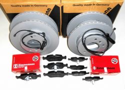 Brzdná sada ZIMMERMANN komplet predná + zadná BMW 3er 320i E46