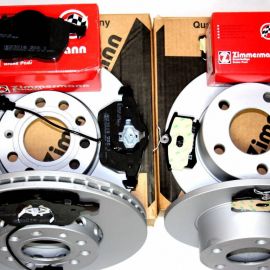 Brzdná sada ZIMMERMANN predná + zadná AUDI A3 2,0 TDI (8P1) (8PA) VW Golf 5 / 6