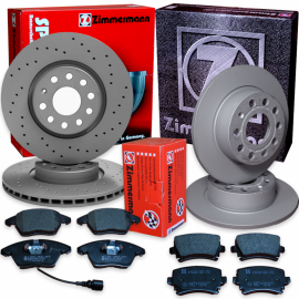 Brzdná sada ZIMMERMANN predná + zadná VW Golf VI 2,0 GTI