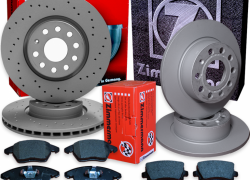 Brzdná sada ZIMMERMANN predná + zadná VW Golf VI 2,0 GTI