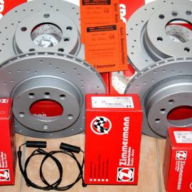 Brzdná sada ZIMMERMANN komplet predná + zadná BMW E46 320 Ci