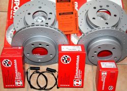 Brzdná sada ZIMMERMANN komplet predná + zadná BMW E46 320 Ci