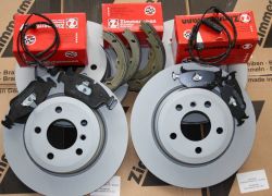 Brzdná sada ZIMMERMANN komplet predná + zadná BMW 3er E90 320d Diesel