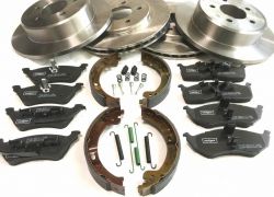 Brzdná sada predná + zadná komplet CHRYSLER Voyager r.v. 1996-2000