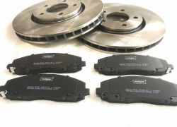 2x Brzdové kotúče + brzdové platničky predné LANCIA VOYAGER 2011-2015