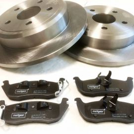 2x Brzdové kotúče + brzdové platničky zadné JEEP COMMANDER GRAND CHEROKEE II