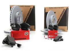 Brzdná sada ZIMMERMANN komplet predná + zadná VW GOLF 4, SKODA OCTAVIA I, Audi A3, Seat Leon