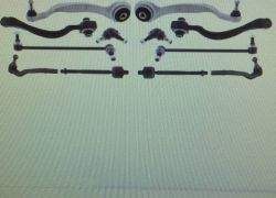 Veľká sada ramien predná zosilnená 12-dielna Mercedes E-klasse W212, S212