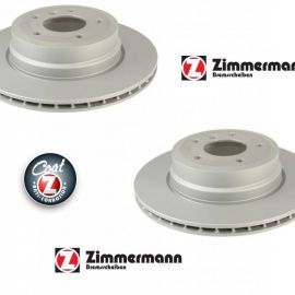 2x brzdové kotúče zadné ZIMMERMANN BMW 5er E60 E61 ALLRAD xd xi