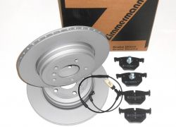 Brzdná sada zadná komplet ZIMMERMANN BMW 5er E60