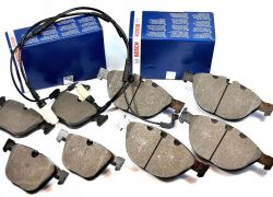 Brzdové platničky predné + zadné Bosch BMW 535 535d E60