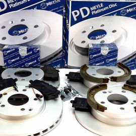 Brzdná sada predná + zadná komplet Meyle MERCEDES C180 C200 C220 CDI W203 203