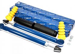 2x tlmiče zadná náprava + prachovky a dorazy tlmiča VW GOLF IV VARIANT BORA