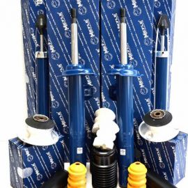 Sada tlmičov, uloženia tlmiča, dorazov a prachoviek komplet SET BMW 3er E46