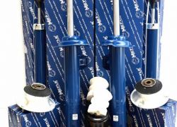 Sada tlmičov, uloženia tlmiča, dorazov a prachoviek komplet SET BMW 3er E46