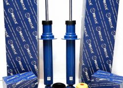 2x tlmiče a uloženie tlmiča, prachovky a dorazy zadná náprava BMW 5er E39