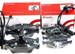 Brzdové platničky komplet predné + zadné Brembo BMW 3er E46