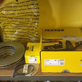 Brzdové kotúče + platničky so snímačom predné Textar BMW E60-E61