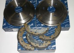 2x brzdový bubon + čeľustia zadná náprava Meyle SMART CABRIO, CITY COUPE, FORTWO