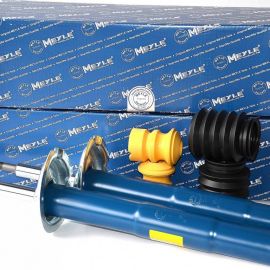 2x tlmiče predná náprava + prachovky a dorazy tlmiča  Meyle BMW 5 5er E39