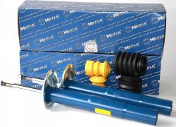 2x tlmiče predná náprava + prachovky a dorazy tlmiča  Meyle BMW 5 5er E39