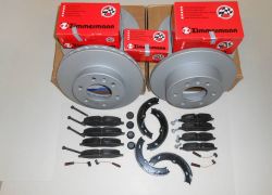 Brzdná sada predná + zadná komplet ZIMMERMANN MERCEDES SPRINTER 906