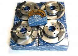 Brzdná sada predná + zadná komplet BMW 325 328 E46