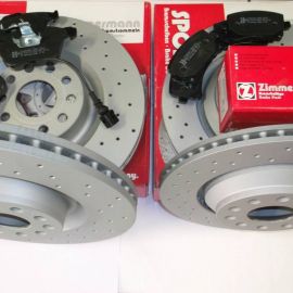 Brzdná sada predná + zadná komplet ZIMMERMANN VW GOLF V 5 R32 R
